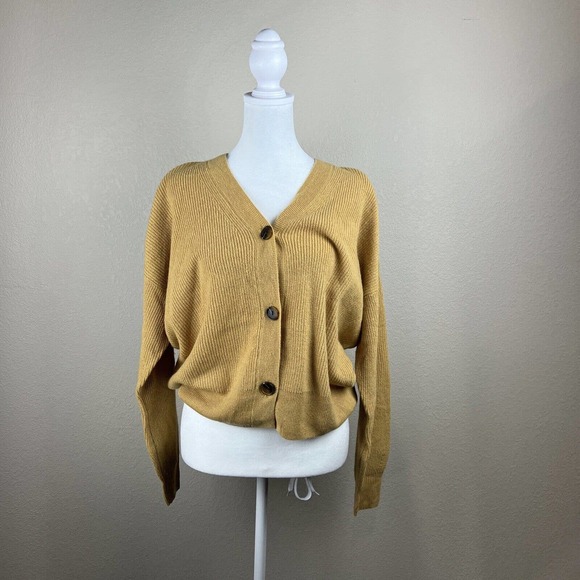 Ayr Sweaters - Ayr Cardigan Women Extra Small Yellow Long Sleeve Cashmere